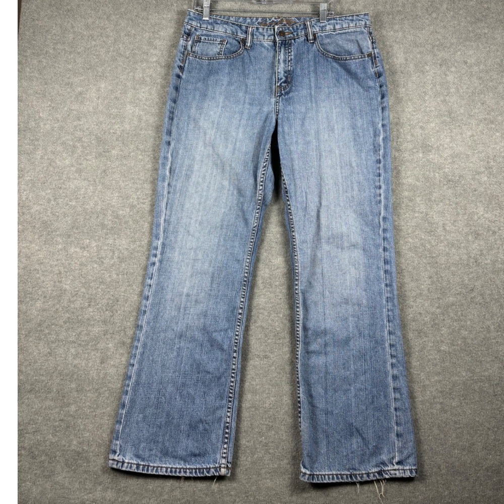 Tommy Hilfiger Bootcut Jeans Medium Wash Denim 14S‎ Blue Y2k